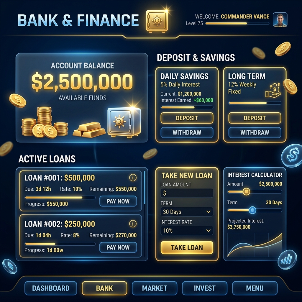 Bank Screen